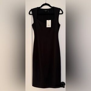 Theory Classic Sleeveless Sheath Dress in Crepe Jersey